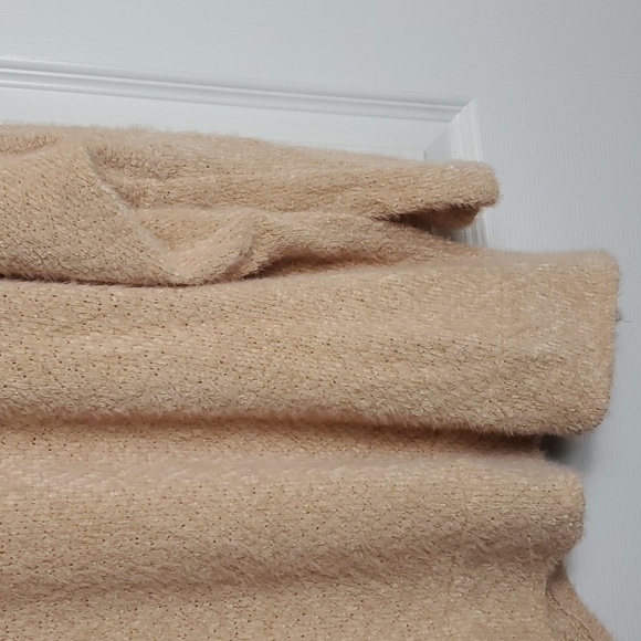 Pink Lily Cherish Self Soft Peach Sweater Dolman Sleeve Size M - Picture 3 of 12